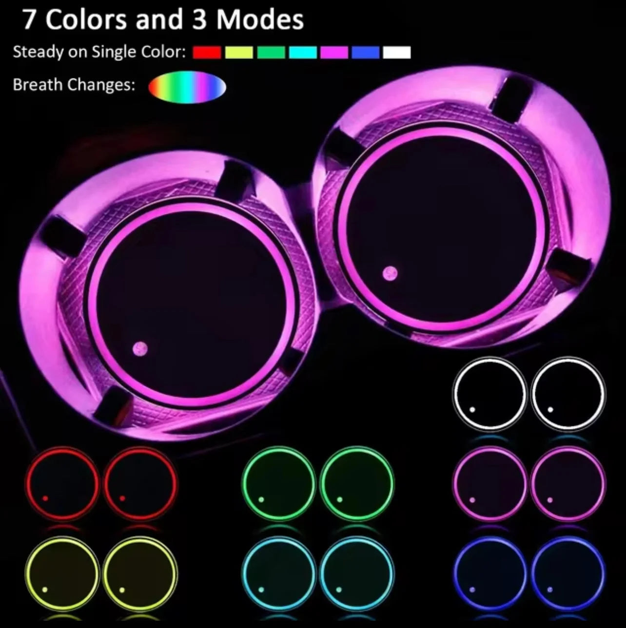 DrvrPix™ LED Cupholder Lights