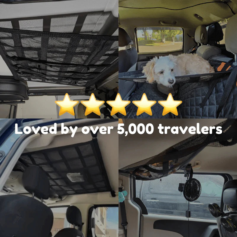 DrvrPix™ Car Roof Mesh Storage