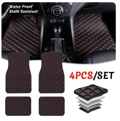 DrvrPix™ Waterproof Leather Car Floor Mats